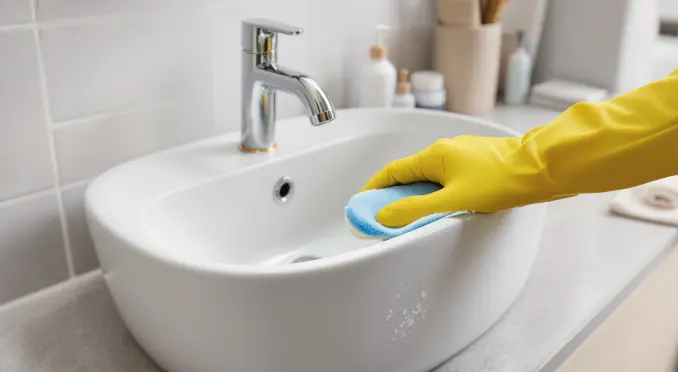 cleaning sink 3 Ammon Recurring Cleaning Services
